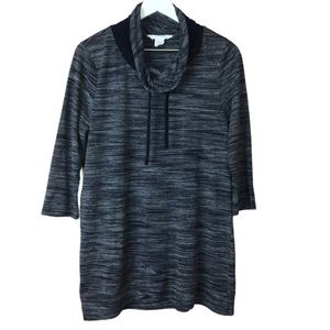 Workshop Republic Clothing Cowl Neck Striped Pullover Top Women Sz L